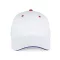 KP011 hat paneles Baseball sapka K-UP, White/Royal Blue/Red-U