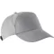 KP013 tépőzáras 7 paneles baseball sapka K-UP, Light Grey-U