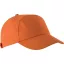 KP013 tépőzáras 7 paneles baseball sapka K-UP, Orange-U