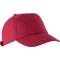 KP013 tépőzáras 7 paneles baseball sapka K-UP, Red-U