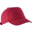 KP013 tépőzáras 7 paneles baseball sapka K-UP, Red-U