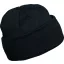 KP031 kötött duplafalu unisex sapka K-UP, Black-U