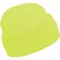 KP031 kötött duplafalu unisex sapka K-UP, Fluorescent Yellow-U