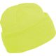 KP031 kötött duplafalu unisex sapka K-UP, Fluorescent Yellow-U