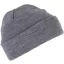 KP031 kötött duplafalu unisex sapka K-UP, Grey Heather-U