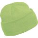 KP031 kötött duplafalu unisex sapka K-UP, Lime-U