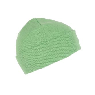   KP031 kötött duplafalu unisex sapka K-UP, Pistachio Green-U