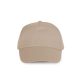 KP034 öt paneles műanyag csatos baseball sapka K-UP, Beige-U