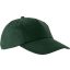 KP034 öt paneles műanyag csatos baseball sapka K-UP, Forest Green-U