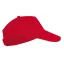 KP041 öt paneles műanyag csatos gyerek baseball sapka K-UP, Red-U