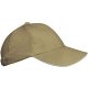KP042 gyerek baseball sapka hat paneles fém csatos K-UP, Beige/White-U