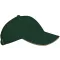 KP042 gyerek baseball sapka hat paneles fém csatos K-UP, Forest Green/Beige-U