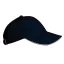 KP042 gyerek baseball sapka hat paneles fém csatos K-UP, Navy/White-U