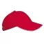 KP042 gyerek baseball sapka hat paneles fém csatos K-UP, Red/White-U