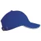 KP042 gyerek baseball sapka hat paneles fém csatos K-UP, Royal Blue/White-U