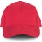 KP108 fém csatos 6 paneles baseball sapka,  K-UP, Red-U