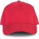 KP108 fém csatos 6 paneles baseball sapka,  K-UP, Red-U
