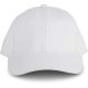 KP108 fém csatos 6 paneles baseball sapka,  K-UP, White-U