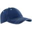 KP109 pamut 6 paneles baseball sapka  K-UP, Navy/White-U