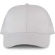 KP110 műanyag csatos 6 paneles hálós baseball sapka K-UP, White/White-U