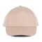 KP116 öt paneles pamut baseball sapka K-UP, Beige-U