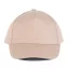KP116 öt paneles pamut baseball sapka K-UP, Beige-U