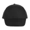 KP116 öt paneles pamut baseball sapka K-UP, Black-U