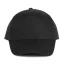 KP116 öt paneles pamut baseball sapka K-UP, Black-U