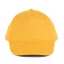 KP116 öt paneles pamut baseball sapka K-UP, Yellow-U
