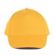 KP116 öt paneles pamut baseball sapka K-UP, Yellow-U