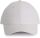 KP118 poliészter 6 paneles baseball sapka K-UP, White-U