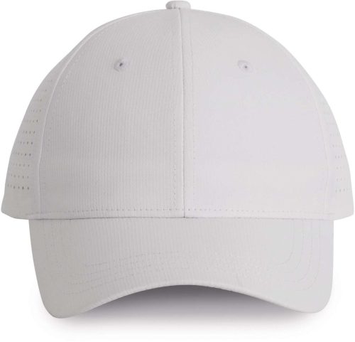 KP118 poliészter 6 paneles baseball sapka K-UP, White-U