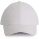 KP118 poliészter 6 paneles baseball sapka K-UP, White-U