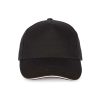 KP124 SANDWICH baseball sapka 5 paneles, pamut twill anyagból K-UP, Black/White-U