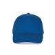 KP124 SANDWICH baseball sapka 5 paneles, pamut twill anyagból K-UP, Royal Blue/White-U
