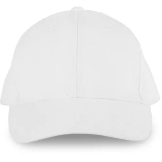   KP134 tépőzáras pamut 6 paneles  baseball sapka K-UP, White-U