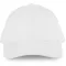 KP134 tépőzáras pamut 6 paneles  baseball sapka K-UP, White-U