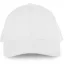 KP134 tépőzáras pamut 6 paneles  baseball sapka K-UP, White-U