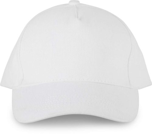KP135 organikus 5 paneles pamut baseball sapka K-UP, White-U