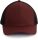 KP142 ívelt ellenzős 6 paneles hálós baseball sapka K-UP, Tawny Port Heather/Black-U