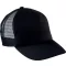 KP143 gyerek, hálós baseball sapka 5 paneles K-UP, Black-U