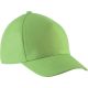 KP149 gyerek, 5 paneles pamut baseball sapka K-UP, Lime-U