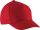 KP149 gyerek, 5 paneles pamut baseball sapka K-UP, Red-U