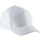 KP149 gyerek, 5 paneles pamut baseball sapka K-UP, White-U