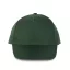 KP157 poliészter 5 paneles baseball sapka  K-UP, Forest Green-U