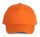 KP157 poliészter 5 paneles baseball sapka  K-UP, Orange-U