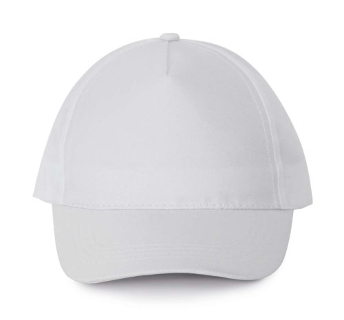 KP157 poliészter 5 paneles baseball sapka  K-UP, White-U