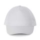 KP157 poliészter 5 paneles baseball sapka  K-UP, White-U