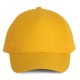 KP157 poliészter 5 paneles baseball sapka  K-UP, Yellow-U