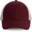 KP158 hálós baseball sapka hat paneles, poliészter K-UP, Burgundy/Light Grey-U